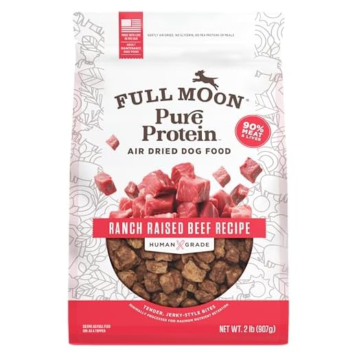 Full Moon Pure Protein Air Dried Dog Food Ranch Raised Beef Recipe 2lb