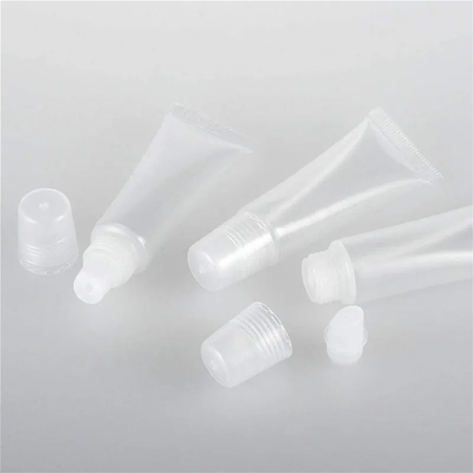 Contenitori per balsamo per le labbra, 60 pezzi, 5/10 ml, mini tubetti vuoti per balsamo per le labbra, contenitori per balsamo per le labbra, contenitori per balsamo per le labbra