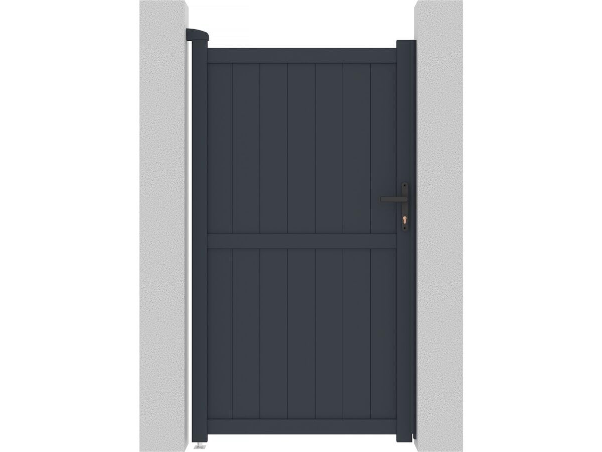 Puerta jardin Maurice - 101.2 x 180.9 cm - Gris
