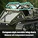 Hylukon Remote Control Tank, 1:16 Scale 2.4GHz All Terrain RC Crawler, 4WD Off-Road Armored Tank, 360° Rotating Drifting Truck Toy Vehicle with Lights, Rechargeable Battery Gifts for Teens