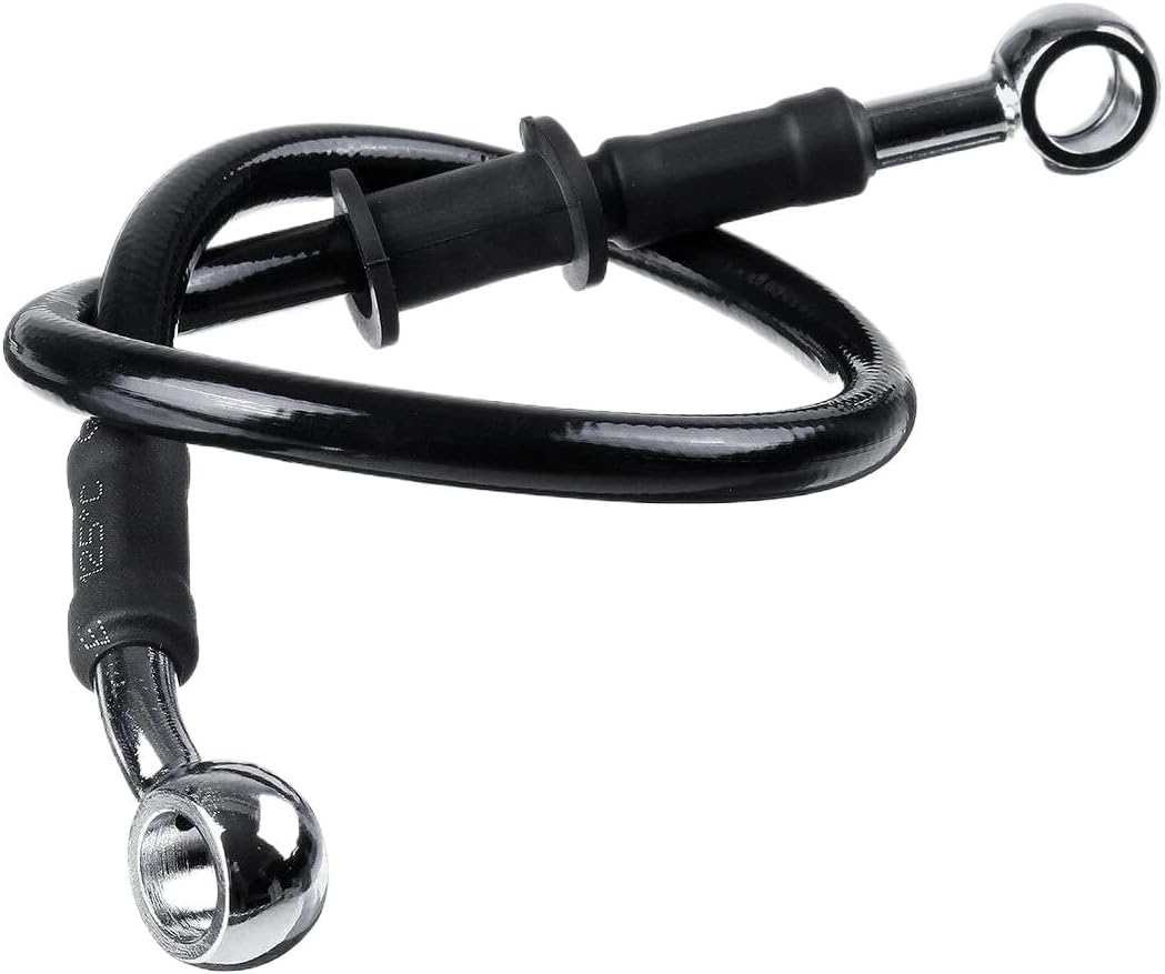 300mm-1500mmMotorcycle Dirt Bike Braided Brake Hose Line Steel Brake Cable Hydraulic Banjo Pipe