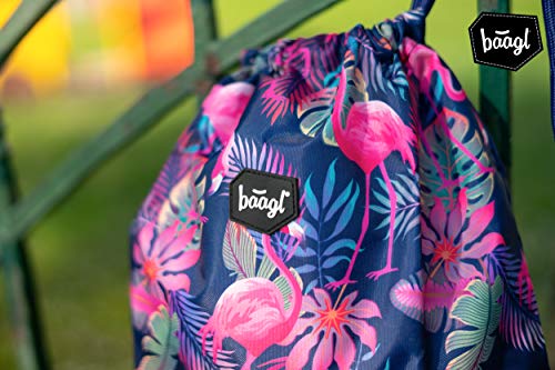 baagl Gymtas voor meisjes en dames - waterdichte schoenentas, school en kleuterschool sporttas, sportrugzak - Image 6