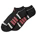 adidas Men's Climalite II No Show Sock (2-Pair), Black/Aluminum 2/Light Scarlet, Size 6-12
