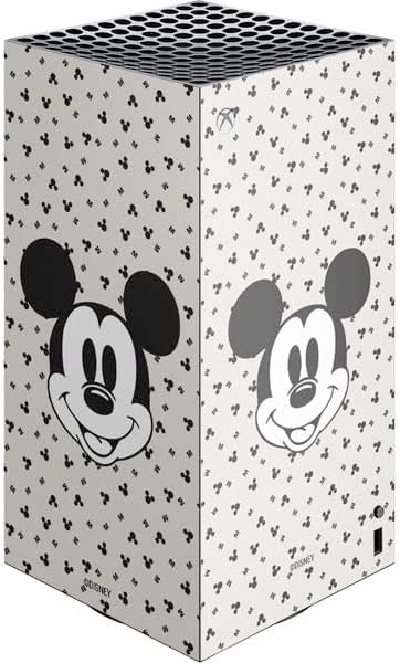 Skinit Decal Gaming Skin Compatible with Xbox Series X Digital Edition Console - Officially Licensed Disney Mickey Mouse Stacked Silhouette Split Design