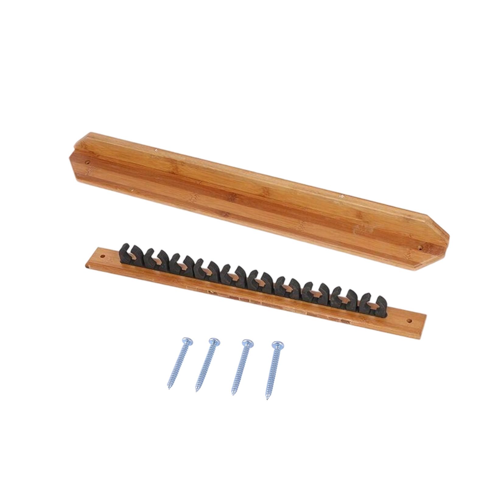 Supporto verticale per canna da pesca a parete in legno, per organizzare 7/10 canne da pesca e attrezzature in legno