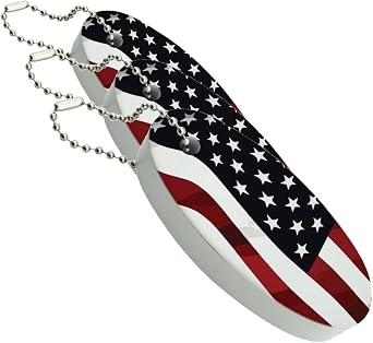 GRAPHICS & MORE US American Flag Stars and Stripes Waving United States USA Floating Keychain Oval Foam Fishing Boat Buoy Key Float