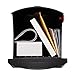 Gibraltar Mailboxes Patriot Medium Capacity Rust-Proof Plastic Black, Post-Mount Mailbox, GMB505B01