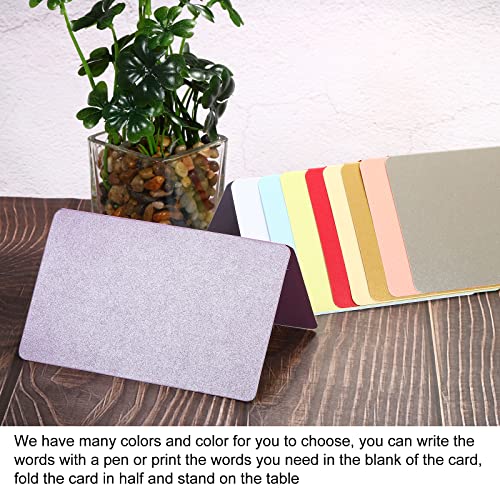 PATIKIL Greeting Cards,50Pcs Favor Decor Foldable Blank Card for Wedding Party, DIY Decoration, Table Name Place Cards - Image 4