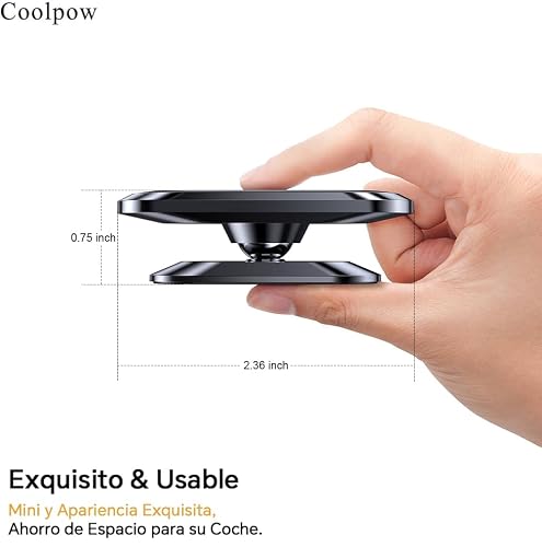 Miniatura 7 de Coolpow Soporte Magnetico Movil Coche 2 Piezas ,Soporte Movil Coche Iman