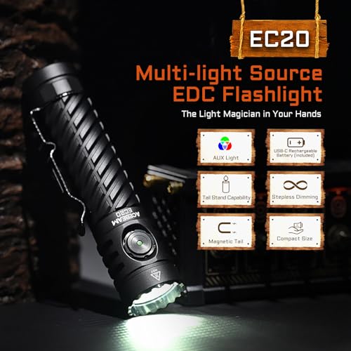 Lampe torche LED rechargeable à gradation continue ACEBEAM EC20 avec 9 niveaux - 2