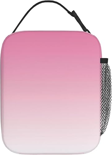 Miniatura 3 de Cioroper Lonchera térmica con diseño de gato volando a través de una galaxia morada, reutilizable, bonita bolsa de almuerzo para mujeres, color