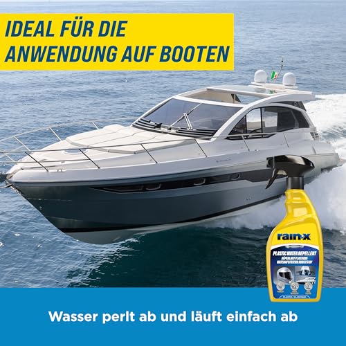 Rain-X Wasserabweisender Schutz für Kunststoff - Klare Sicht bei Regen und Schmutz - Schutz und Transparenz - 500 ml