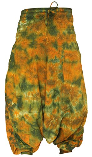 Shopoholic Fashion Tie Dye Colorful Hippy Boho Loose Fit Baggy Harem Pants3