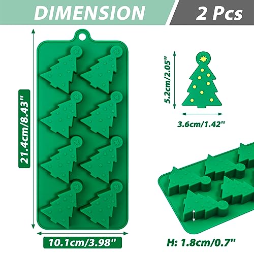 Webake CHRISTMAS TREE SILICONE MOLD S For Ice Cube 8-Cavity Christmas Tree Molds thumb #2