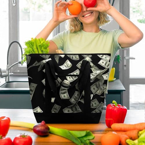 Bolso tote térmico para mujer, oversized, aislado, con una sola correa para hombro, ideal para compras miniatura 3
