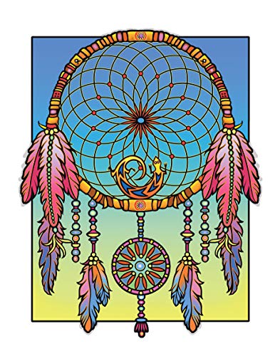 Creative Haven Dreamcatchers Stained Glass Coloring Book (Creative Haven Coloring Books) #TOP4