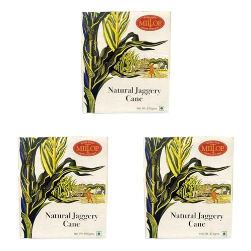 Image of Miltop Natural Jaggery, 875g (Pack of 3)