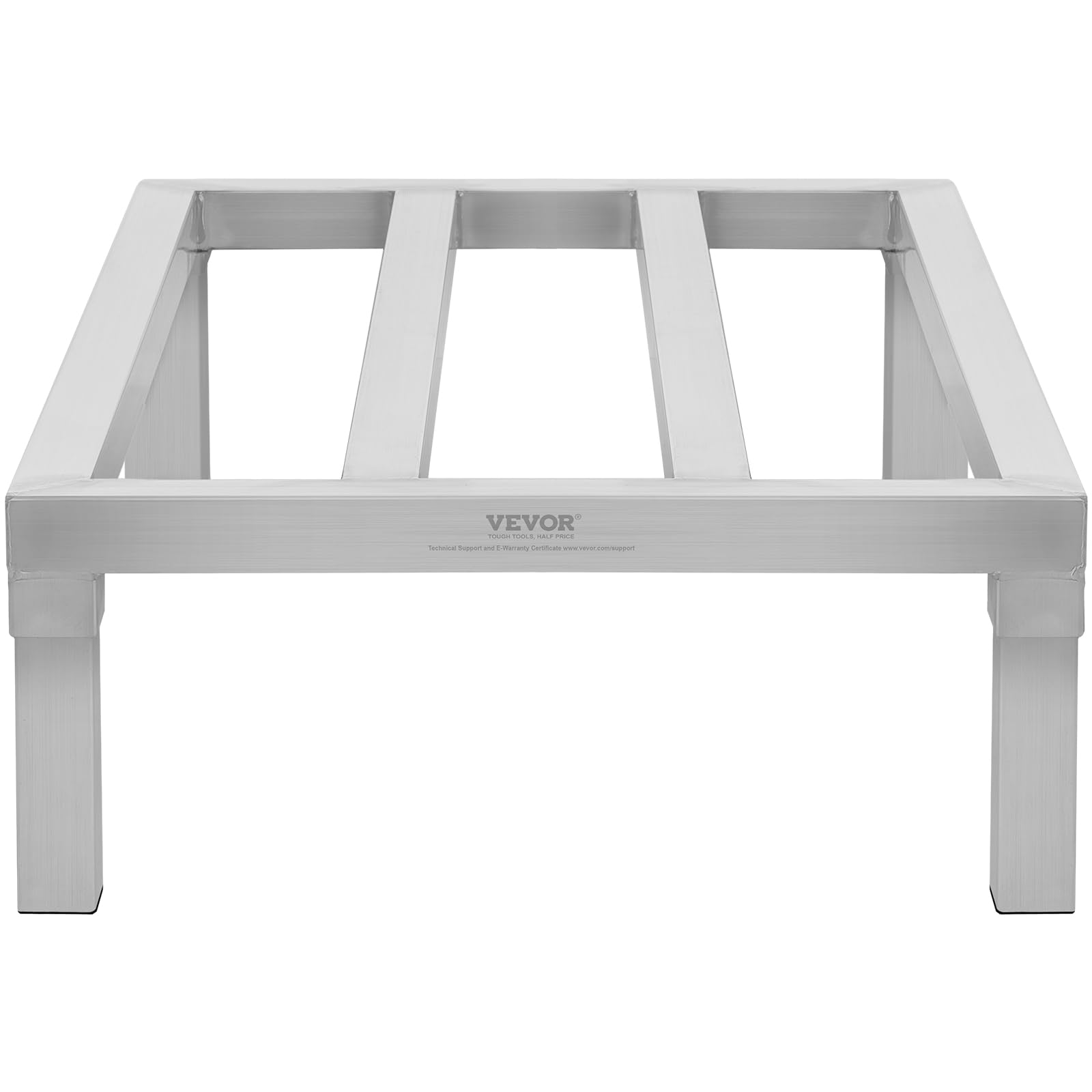 VEVOR Estante de Estiba de Aluminio 91,4x50,8x20,3 cm Estante de Almacenamiento Comercial Carga de 817,2 kg Totalmente Soldada para Almacenamiento de Alimentos en Suelo, en Restaurantes, Garajes