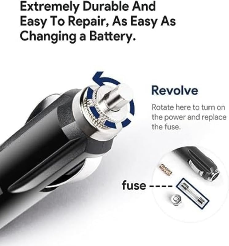 Instructions for replacing the fuse in the Jytyto 12V Car DC Adapter