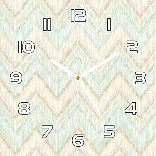 Horloge en verre sécurité 30x30 cm impression salon chic
