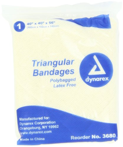 Dynarex 3680 Triangular Bandage 7 x 4 x 4.25 Pack of 12