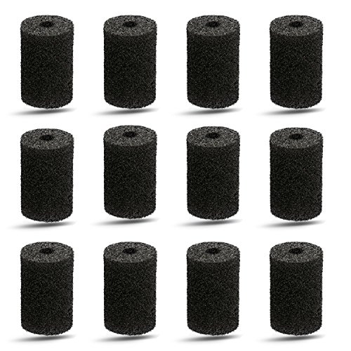 Pool Hose Tail scrubbers,12 Pack Tail Sweeps Scrubber Replacement High Density Sweep Hose Scrubber Pool Pre-Filter Intake Sponge as Polaris Pool Cleaner Parts Fits for Polaris Vac-Sweep Pool Cleaner