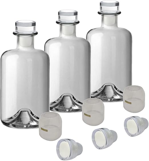 Geniess-Bar! Apothekerflaschen Set 5x 700ml - Mit Korken & Siegel