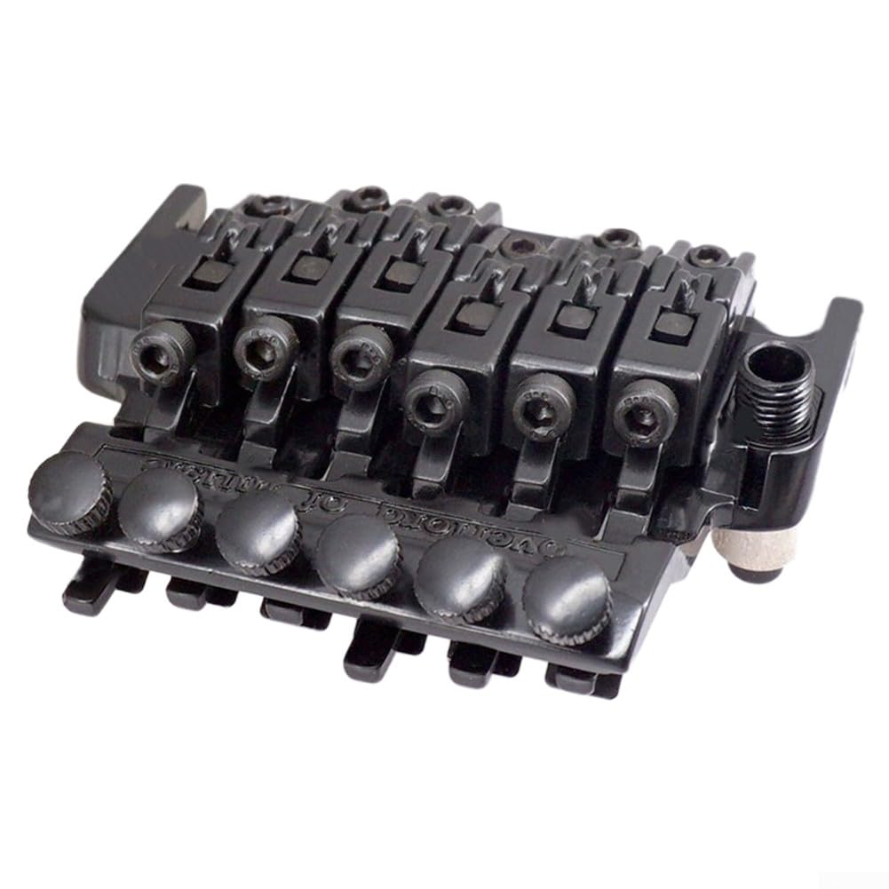 Floyd Rose Tremolo-Brücke aus Zinklegierung, Doppelverriegelungssystem, Tremolo-Brücken-Set für E-Gitarren (schwarz)