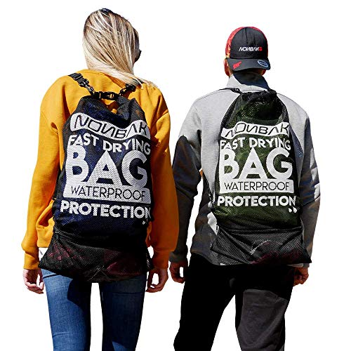 Nonbak Bolsa estanca Impermeable. Dos Compartimentos PVC de 20L y Malla de 30L. Secado