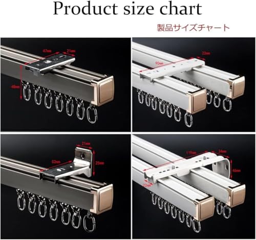 Rail de plafond de 1 m au design moderne pour décoration d'intérieur