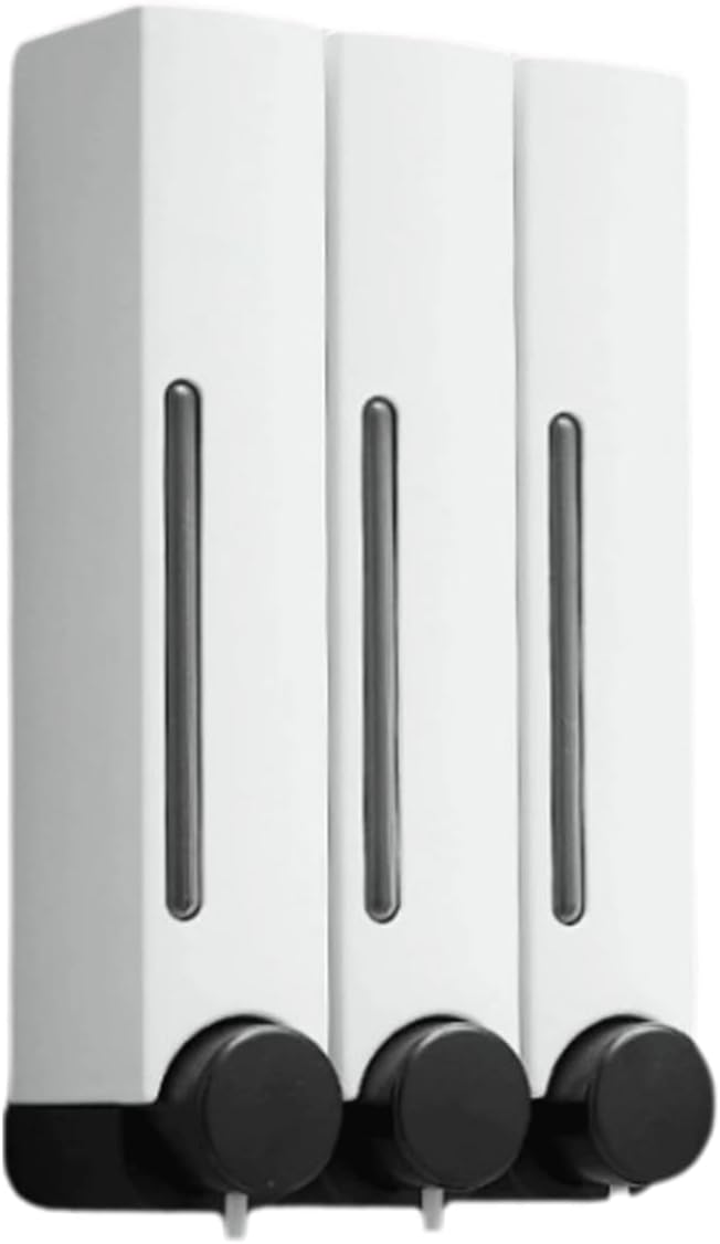 Shower Dispenser Plastic Wall Mount Shampoo and Conditioner Dispenser for Shower Multiple Colors Available for Bathroom Kitchen and Commercial Use Modern Decor