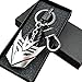 AOZWP Transformers Autobot Logo Llavero Colgante Pequeña Caja de Regalo Hebilla Giratoria Decepticon / Plata