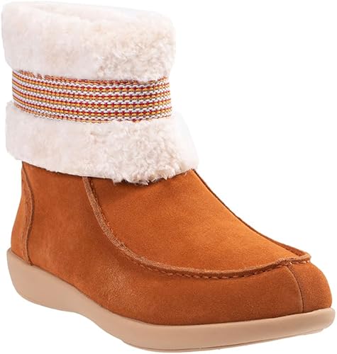 REVITALIGN Women's Siesta Frosty Boot, Leather Brown, 10