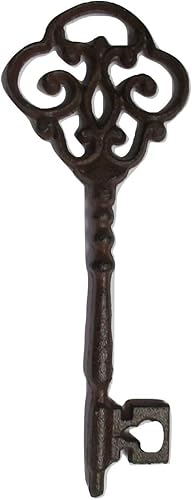 UD Decoración decorativa de pared con llave de esqueleto de hierro