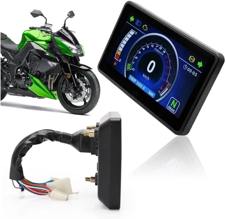 Motorcycle Speedometer Gauge Motorcycle Instrument Portable Tachometer Odometer Tachometer Motorbike Meter Spare Parts Tachometer Gauge Signal
