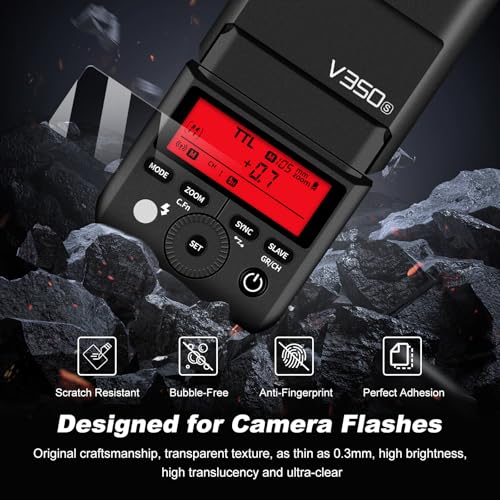 Protector de pantalla para Godox TT350 película transparente para flash de zapata pack x3 6
