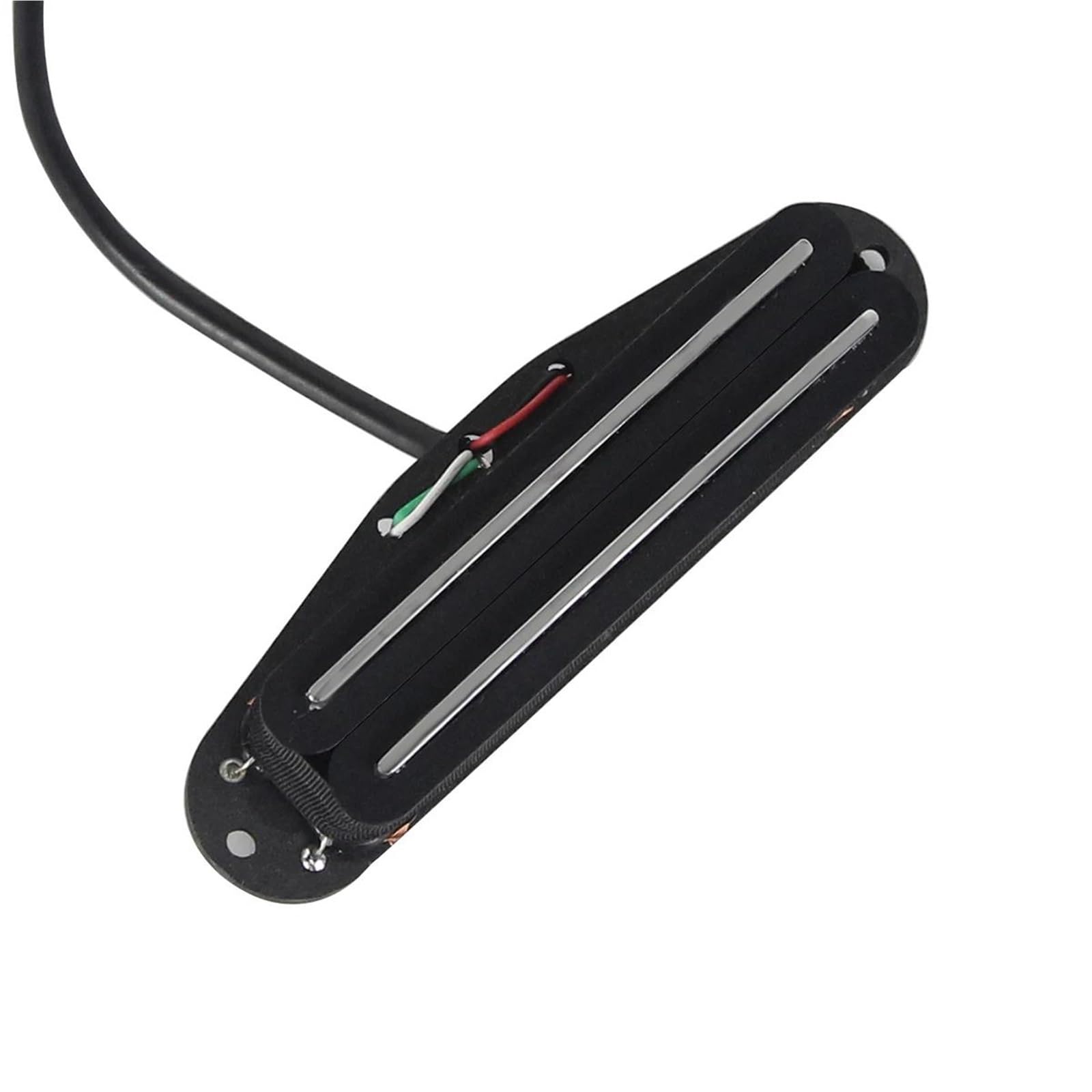 Repuestos Para Pastillas De Guitarra Pastilla De Puente De Guitarra Eléctrica De Doble Bobina Y Doble Carril | Alnico 5 Hot Dual Rails Humbucker Pickup Bridge Pastilla de guitarra eléctrica Negro 12K 4 cables