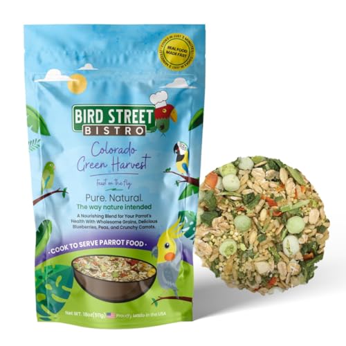 Bird Street Bistro Parrot Food for Parakeets & Cockatiels -