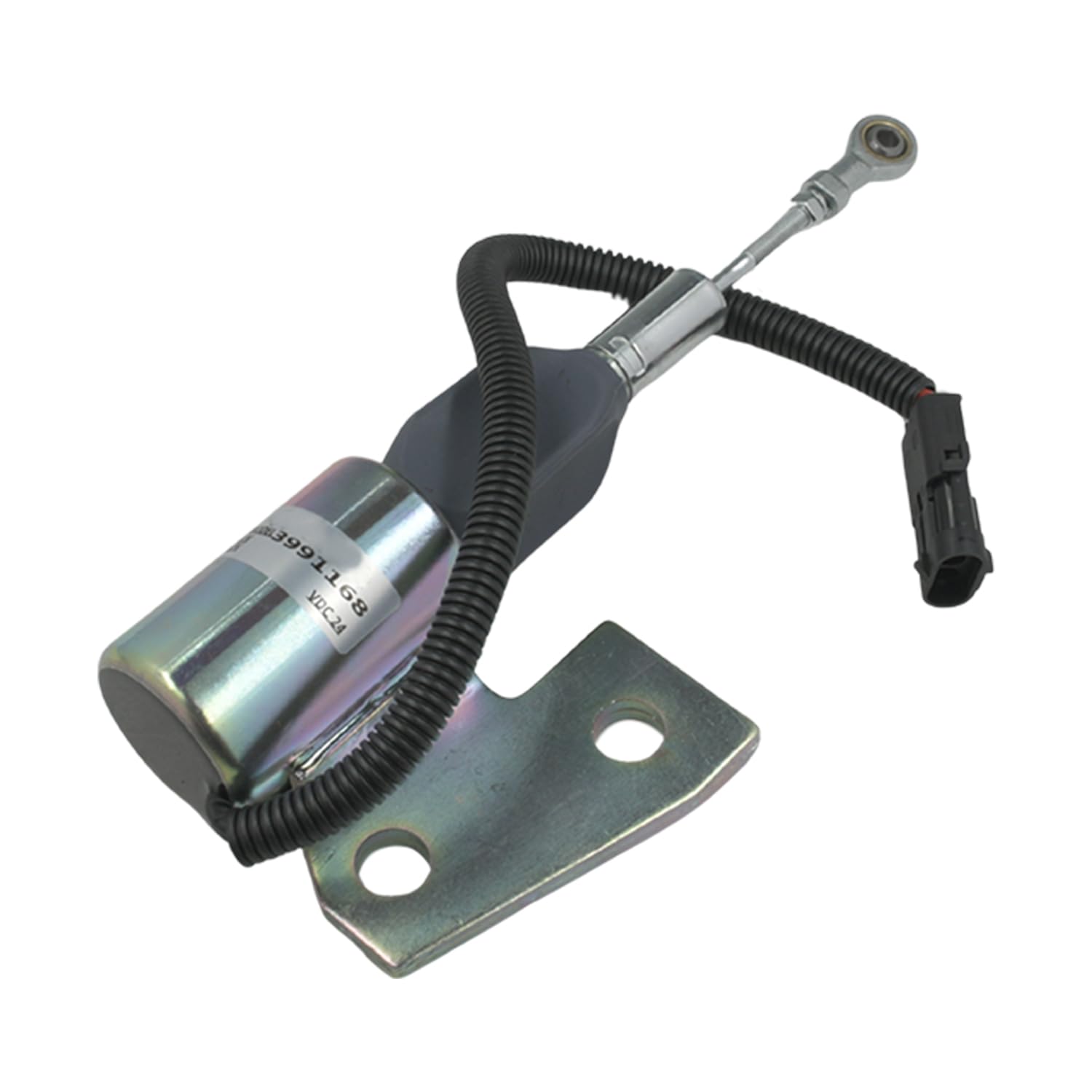 3991168 3964628 24 V Kraftstoffabschalt-Magnetspule, kompatibel mit Hyundai Bagger R130 R140LC-7 R170, kompatibel mit Koffer-Planierraupen 1150H 550G 1150G 850G Landwirtschaftliche Traktoren
