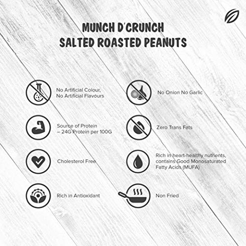 Image of SHREGO Salted Roasted Peanuts, Healthy Namkeen and Snacks, Pack of 5, 800G (5X160G)