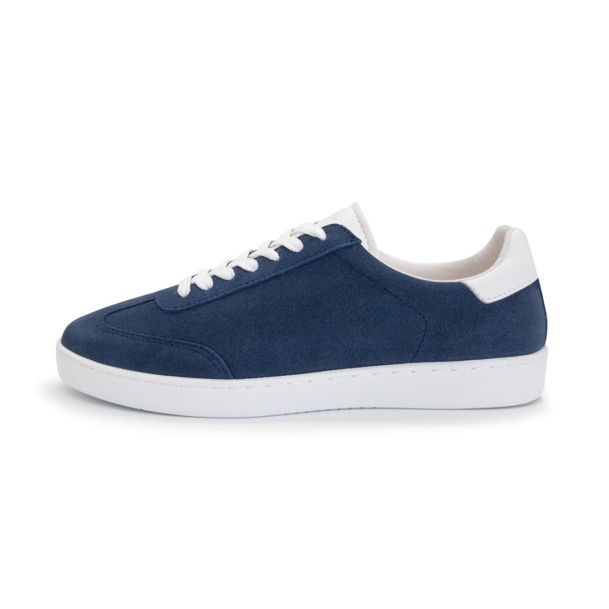 Anna Kern Suny Herren Dance Sneakers 7405 - Velourleder blau/Leder weiß - Normalweite - durchgehende PU Sohle - herausnehmbare Mehrweiten-Zwischensohle