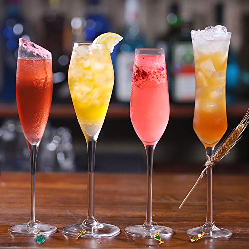 Wine Glass Charms Markers Tags,Wine Charms For Stem Glasses,Wine Glass Identifier Charms,Christmas Drink Markers,Wine Glass Charm Rings,Wine Tasting Party Decorations, Summer Beach Themed Set Of 18 #TOP4