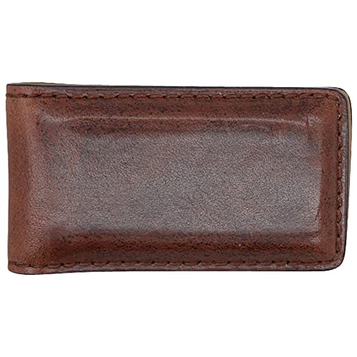 Brown Horween Chromexcel Genuine Leather Money Clip – Magnetic - American Factory Direct - Made In Usa By Real Leather Creations Fba486 #TOP5