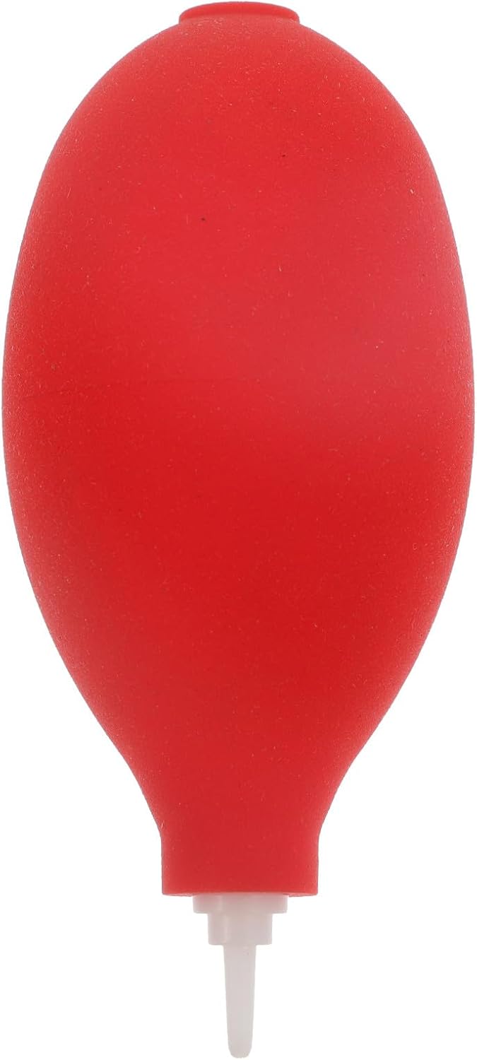 Blower Mini Squeeze Bulb Pump for Camera Lens Electronics, Red Handheld Compressed Air Duster for Precise Dust Removal