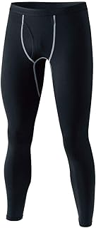 おたふく手袋 ボディータフネス 保温 コンプレッション パワーストレッチ 前開き ロングタイツ JW-165 ブラック L