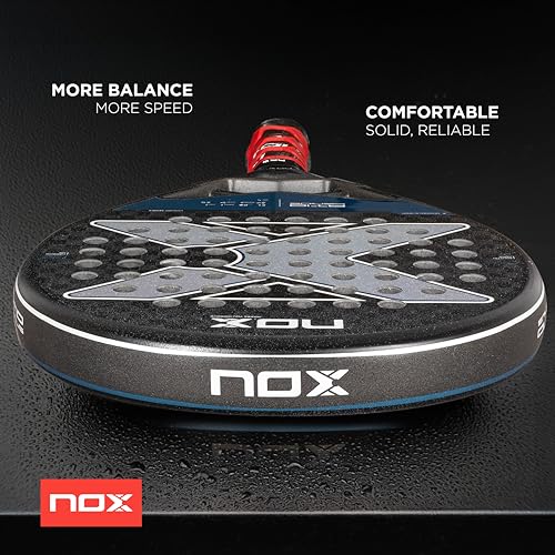 Padel Racket AT10 Genius 12K by Agustin Tapia 2024 | Luxury Series Round Teardrop Pala Padel | EOS Flap Aerodynamics & SmartStrap Technology | 12K Carbon w/MLD Black Eva Core Advanced Pala de Padel - Image 4