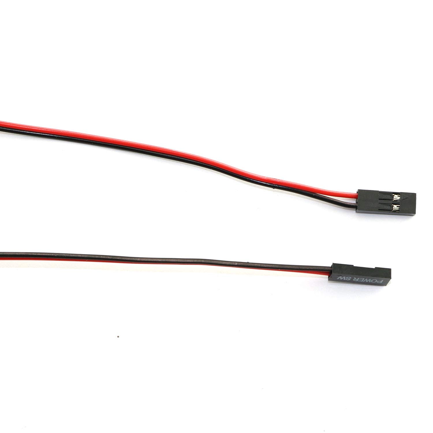 Amazon | RuiLing 2本パック 2ピン PC電源スイッチケーブル