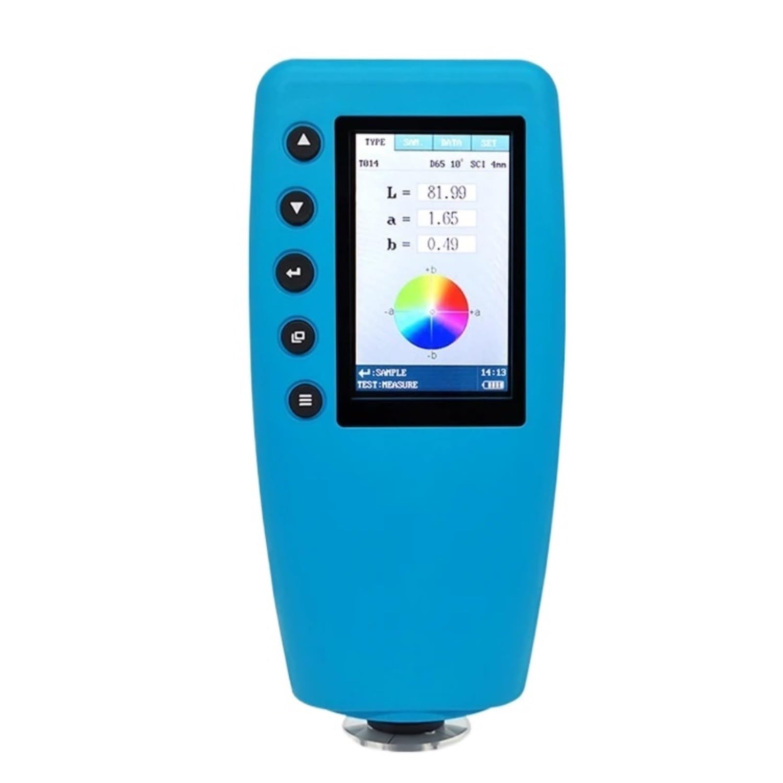CVFRDD Spectrometer Handheld Colorimeter Color Meter with Photodiode Array Sensor Measurement Caliber for Plastic(WR-10QC)
