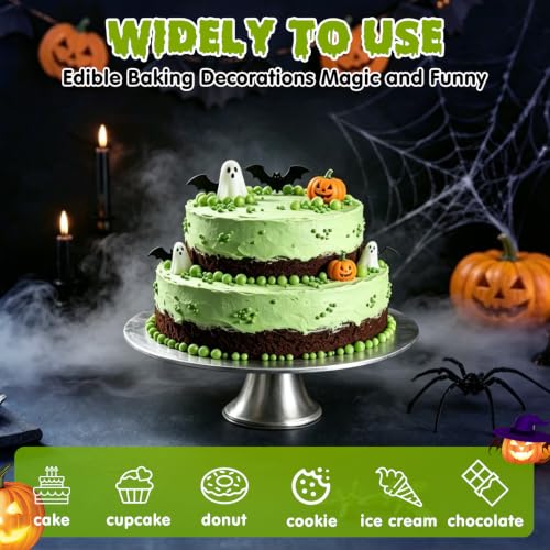 Image of Edible Halloween Sprinkles,130g,Green Pearls Sprinkle for Cake Decorating