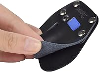 Vista 5 de Lengüetas de tiro con arco para dedos y protección de piel de vaca para arco recurvo para diestros